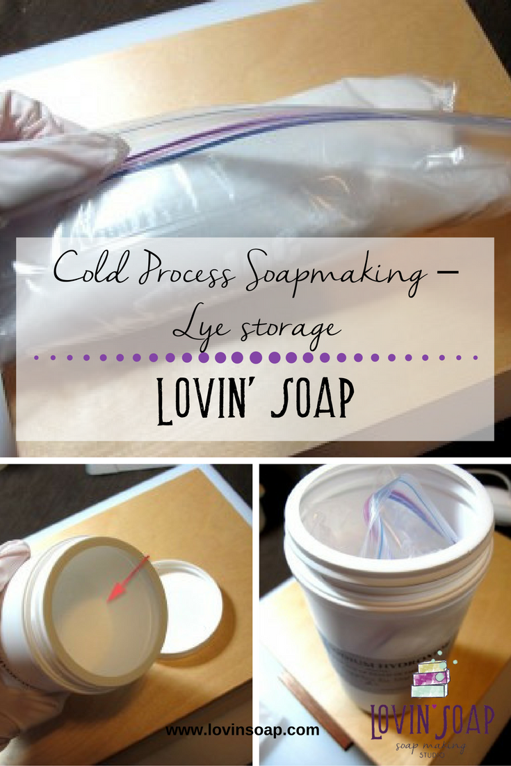 Cold Process Soapmaking – Lye storage